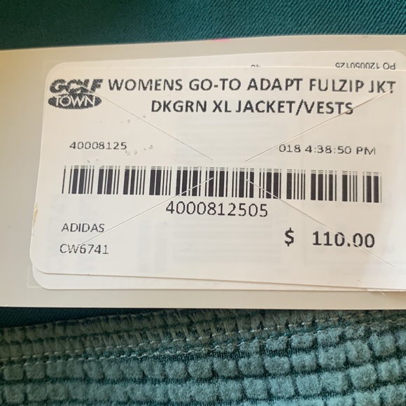 NWT Adidas Go-To Adapt full zip jacket GREEN US XL - Picture 10 of 11